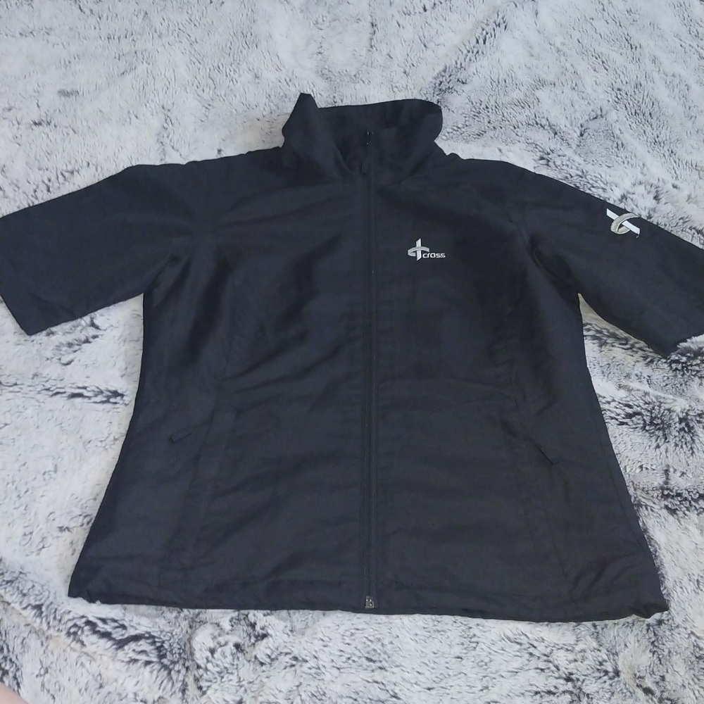Cross Sportswear outdoors tennis golf zip front top size small